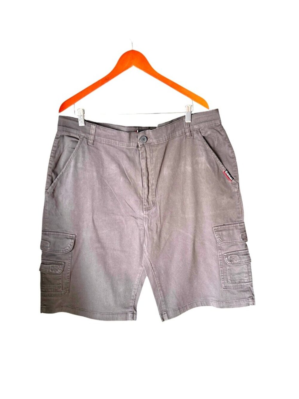 Akademiks Mens Gray Cargo Shorts Size 40Cotton Blend With Pockets
